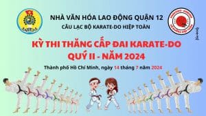 kỳ thi lên đai karate-do quý 2 năm 2024